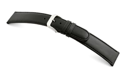 Lederband Phoenix 14mm zwart glad