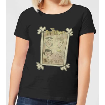 The Flintstones The Gang's All Here Women's T-Shirt - Black - 3XL