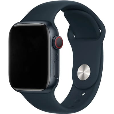 2+1 | Apple Watch Bandje - Siliconen - Middernacht Blauw
