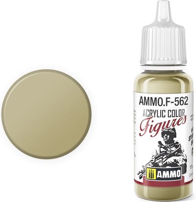 AMMO by Mig Jimenez Hobbyverf Acrylverf - MIG F562 Figure Paints - Light Ochre - Acryl - 17ml Verf flesje - 17 ml