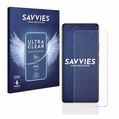 Savvies - Screenprotector voor Xiaomi Redmi Note 10S - Folie Beschermfolie transparant 6 Stuks