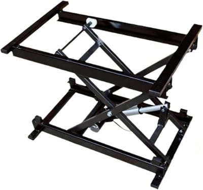 Elektrische schaarheftafel - Verstelbaar hefplatform - Materiaal verplaatsen - 80 kg capaciteit - 180-680 mm hoogte - Zwart