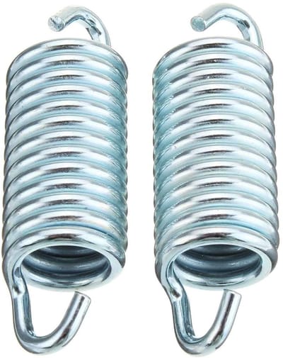 Dailygoody - Remklauw veren - Achterste remklauw terugkeerveren - Metaal - Zilver - Compatibel met Renault Megane - 2 stuks