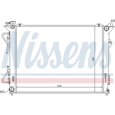 Radiator, motorkoeling NISSENS 67507