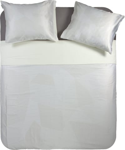 Y-NOT Aurora Cream - Dekbedovertrek - 100% Gekamde Katoensatijn - 1 Persoons - 140x200/220 - creme