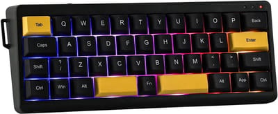 Compact 40% Mechanisch Gaming Toetsenbord met RGB Verlichting, Draadloos, Hot-Swappable, N-Key Rollover en 3000mAh Batterij