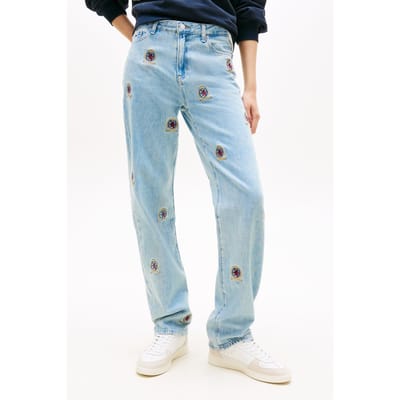 Tommy Hilfiger Kira Mr Slim Straight Jeans Denim Light Größe: W28L28 | Straight Jeans Outlet | Damen | Blau