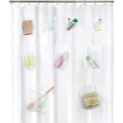 Doublures de rideau de douche Imperméables Rideau de douche transparent Rideau de porte pour douche de salle de bain