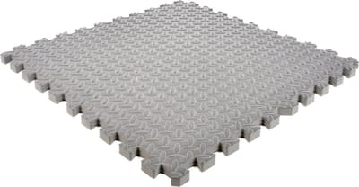Rubbermagazijn - Fitness vloer - EVA foam puzzelmatten - 4 stuks - Per 1,5 m² - Grijs - Dikte: 2,5 cm - 62 x 62 cm