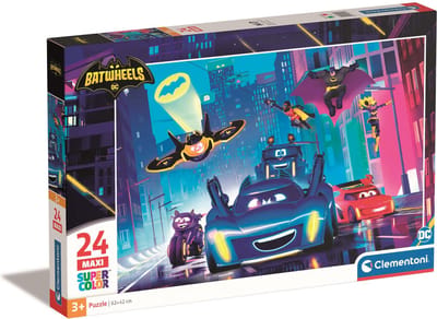 Clementoni - Puzzel - 24 Stukjes - Maxi Batwheels - Puzzel Voor Kinderen - Vanaf 3 Jaar