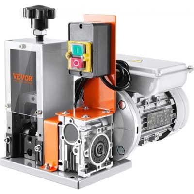 VEVOR Kabelstripmachine Elektrische kabelstripmachine φ1,5-25 mm 180W stripmachine 18 m per minuut snelheid Draadstripper 65Mn veerstalen mes Ideaal voor het strippen van koperdraad