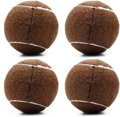 Tennisbal Voetjes - Stoelpootbeschermers - Vloeren Beschermen - Voorgesneden - 4 stuks - Bruin