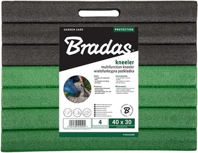 Bradas Multifunctionele Kniemat – 40 x 30 x 4 cm – Zwart/Groen – Comfortabel Schuimrubber