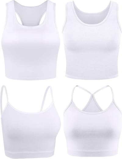 3-delige set crop tops voor dames - comfortabele bodice tank tops in diverse kleuren en stijlen