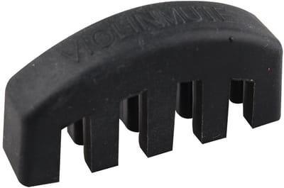 Dailygoods - Viool Demper - Rubber Mute - Eenvoudig in gebruik - Zwart - Akoestisch en Elektrisch - Ideaal voor oefening - Geschikt voor 4/4 Viool