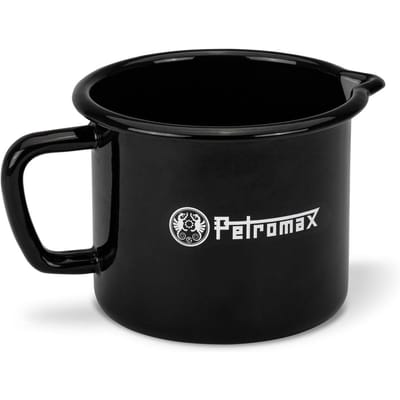Petromax Emaille Melkan Zwart 1L – Lichtgewicht, Robuust En Perfect Voor Onderweg