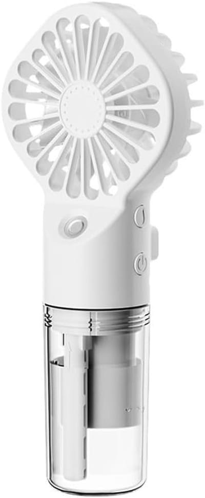 Draagbare Ventilator - Waterverstuiver - Zomerse Koelte - Fijne Waternevel - 16 x 7 x 4 cm - Wit
