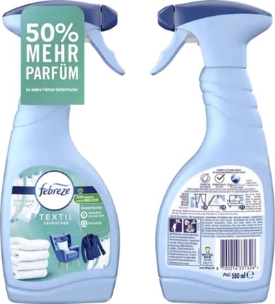 Lenor Febreze Textielverfrisser Spray - Pure Freshness | 1x 500ml | Verwijdert nare geuren