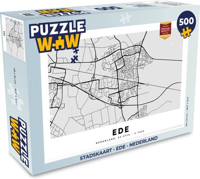 Puzzel Stadskaart - Ede - Nederland - Legpuzzel - Puzzel 500 stukjes - Plattegrond