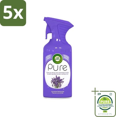 5 x Air Wick - Luchtverfrisser Spray - Paarse Lavendel - 250ml - Grootverpakking - Luchtverfrisser - Lavendelgeur - Geurspray - Huisgeur - Ongewenste Geur
