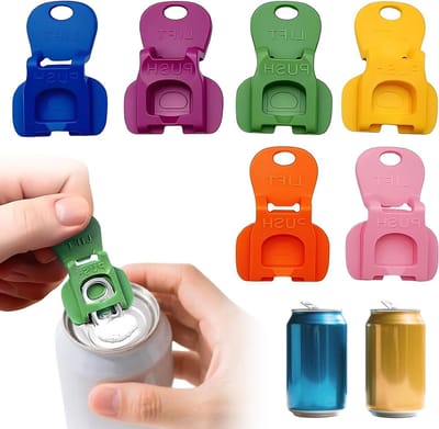 Handmatige blikopener set van 6 stuks voor aluminium blikjes, bier, frisdrank en andere dranken