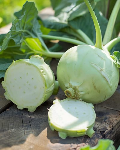 Koolrabi Zaden Korist F1 Organic Brassica Oleracea Eenjarig