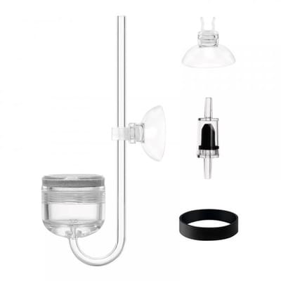 CO2 Diffuser met Bellenteller - Acryl CO2-verstuiver - Terugslagklep - Geschikt voor Aquariums tot 120 cm - Ingebouwde Bubbelopnamefunctie - Aquarium CO2 Systeem