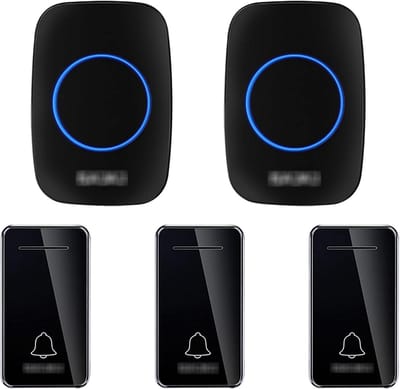 Draadloze Deurbel Set - Bel met Ontvanger - Bezoekers Ontvangen - Zonder Batterijen - 200 Meter Bereik - Wit