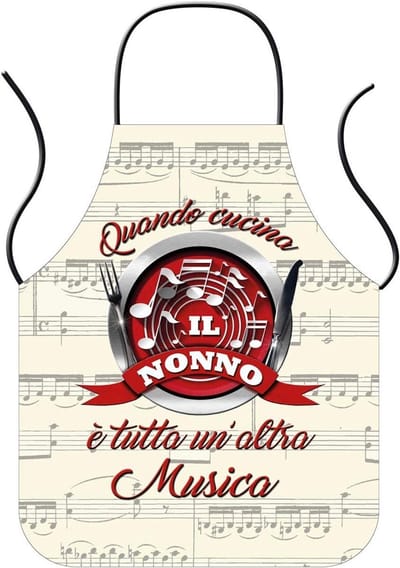 Bombo Schort Tijdens het koken ... is een heel andere muziek, opa, Nonno - ShopVlot
