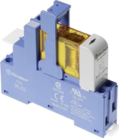 Finder 48.31.7.012.0050 Relaismodule Nominale spanning: 12 V/DC Schakelstroom (max.): 10 A 1x wisselcontact 1 stuk(s)