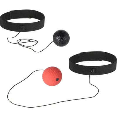 HMS PRB01 - Reflex Ball Set - Bokstraining - Rood en Zwart - Gemakkelijk mee te nemen