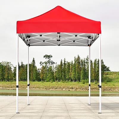 Pop Up Gazebo - Feesttent Tuinhuisje - Buitenfeest Bescherming - Waterdicht Verstelbaar - 2x2 Meter - Rood