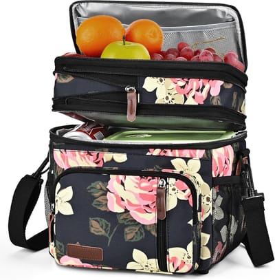 SnelShoppen - MIYCOO Thermotas voor Dames en Heren, Dubbellaags Isothermische Koeltas, Draagbaar, 15L, Ideaal voor Camping, Picknick, Strand en Tuin