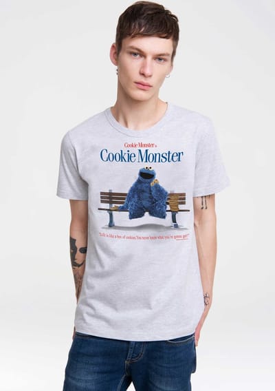 Logoshirt T-Shirt Sesamstrasse Krümelmonster - Bank