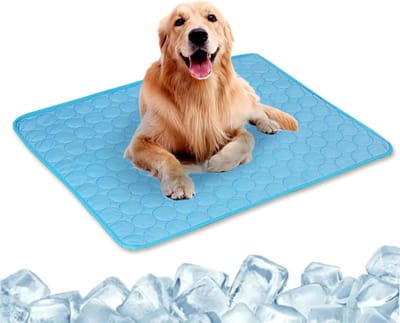 SnelShoppen - Koelmat voor Honden en Katten - Zelfkoelende Mat - Draagbaar en Wasbaar - 40x30 cm - Ademend Nylon en Polyester - Ideaal voor Binnen en