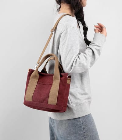 Dames Tote Bag - Schoudertas Hobo - Dagelijks Gebruik - Verstelbare Band - 23 x 15 x 21 cm