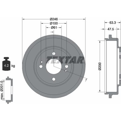 Remtrommel TEXTAR 94037100