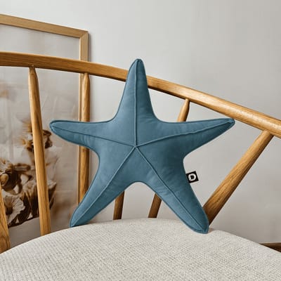 Decordruk VELVET Serie - Sierkussen - Stervormig - Morska - 43cm