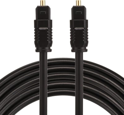 By Qubix - ETK Digital Toslink Optical kabel 3 meter - audio male to male - Optische kabel PVC series - zwart audiokabel soundbar