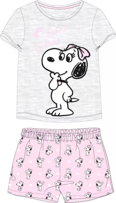 Snoopy kinder shortama / pyjama, maat 98/104