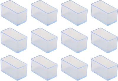 Stoelpoot Hoezen - Vloerbeschermers - Meubels Verplaatsen - Ruisonderdrukking - 25 x 50 mm - Transparant
