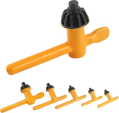 Boorkopsleutel Set - Spansleutel Boormachine - Boren Vervangen - Metalen Constructie - 5 stuks 6-20 mm - Zwart Geel