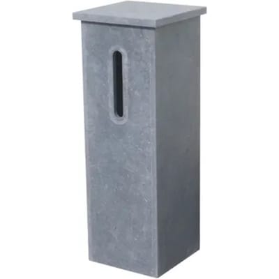 Palmaco Staande Brievenbus - Natuursteen - Blauwe Hardsteen - 32x98x32cm