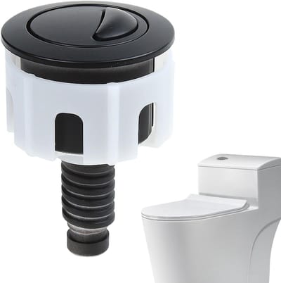 Toiletspoelknop - WC-knop - Water Besparen - Dubbele Spoeling - 8x5x5 cm - Chroom