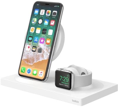 Belkin Charge Dock voor Apple Watch + iPhone 7.5W - Wit