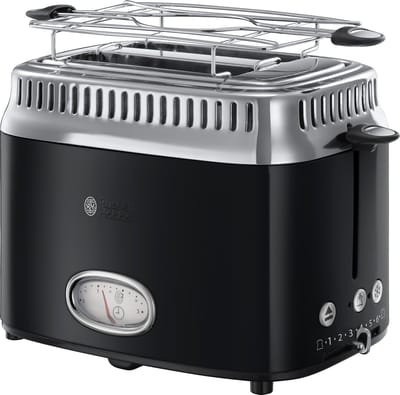 Russell Hobbs 21681-56 Retro Classic Noir Broodrooster - Zwart
