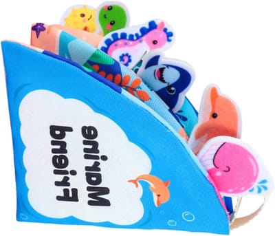 Sensorisch Activiteitenboek - Leerzaam Stoffenboek - Fijne Motoriek Oefenen - Wasbaar Materiaal - 15 x 15 cm - Multicolor