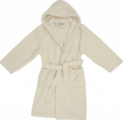Angelfish Kinder Badjas - Kamerjas - Fleece - Beige - Maat 92
