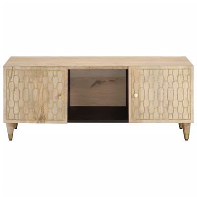 vidaXL - Salontafel - 100x54x40 - cm - massief - mangohout