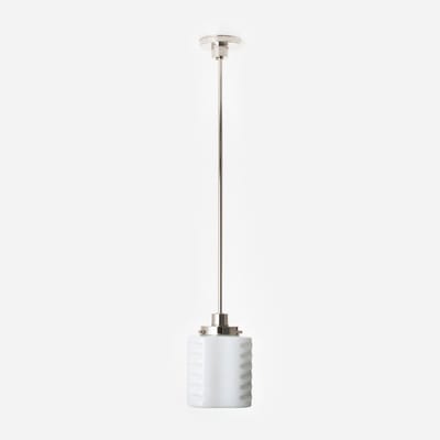 Hanglamp De Klerk 20's Nikkel - Art Deco Trade